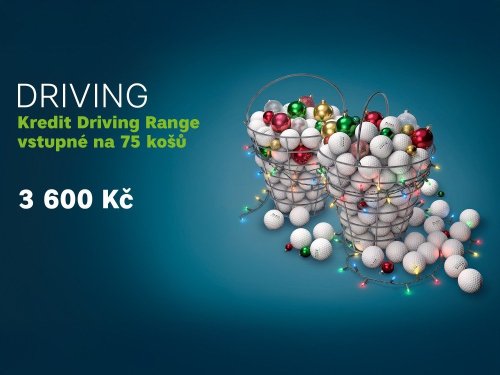 3000 drivingových míčků - vstupné na 75 košů