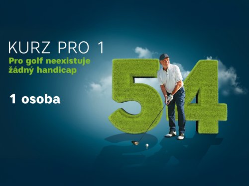 Začni s golfem  (1 osoba)